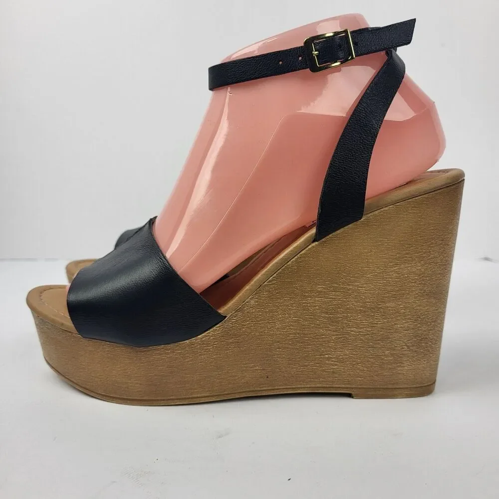 Steve Madden Welsh Black Womens Shoes Sandals